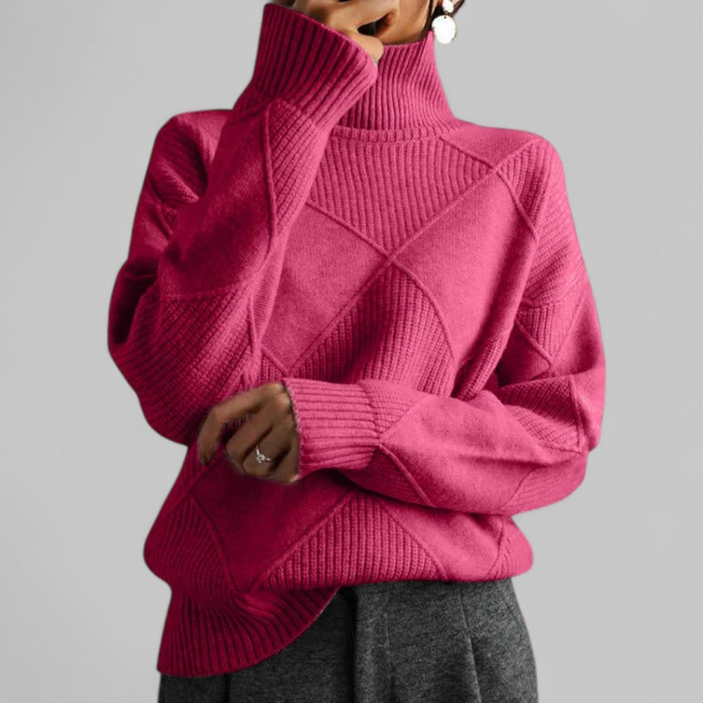 Susanne Relaxed Fit Turtleneck Sweater