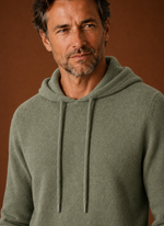 Men's Cashmere-Look Hooded Sweater - Knitted Pullover | Areleon