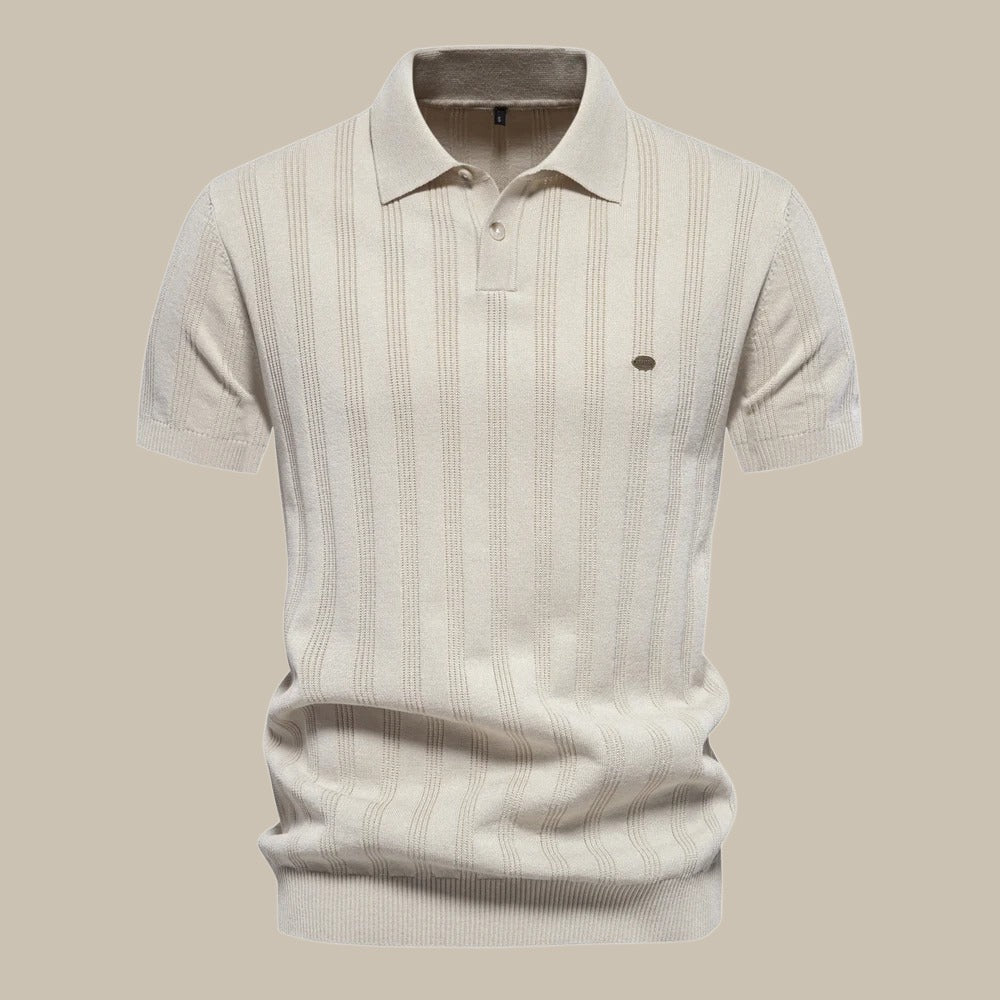 Rainer Textured Button Polo