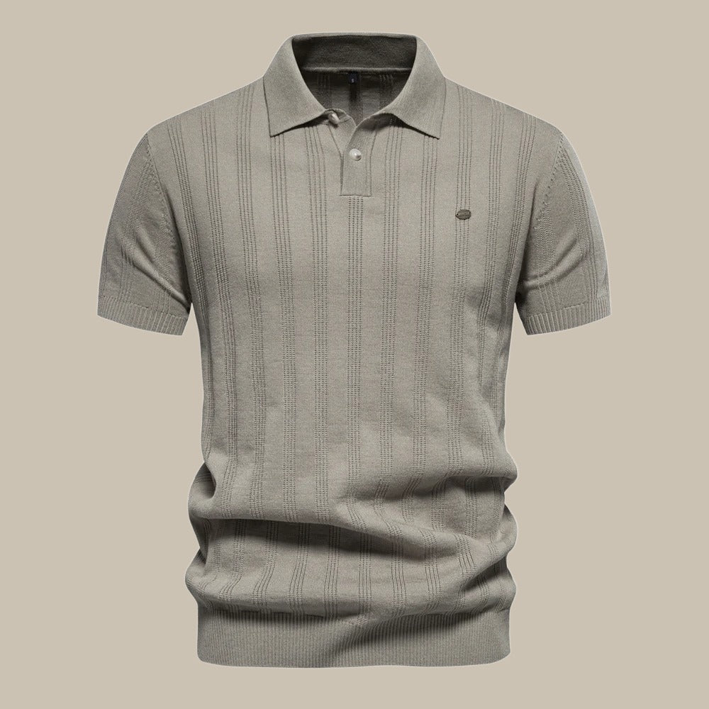 Rainer Textured Button Polo
