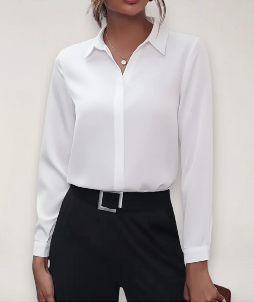 Julia Spring Button-Front Blouse