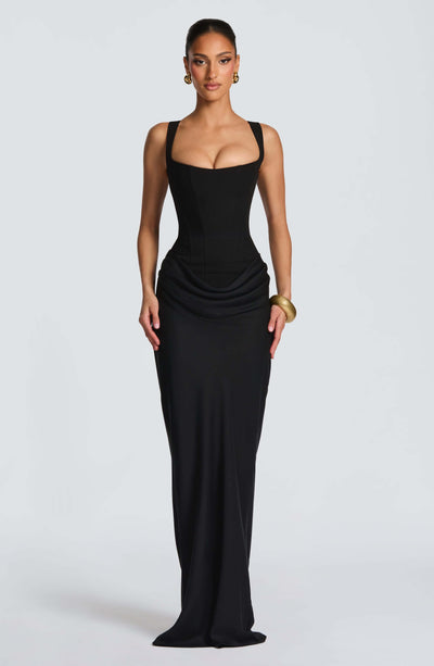 Ashley | Sleeveless Bodycon Maxi Wedding Guest Dress